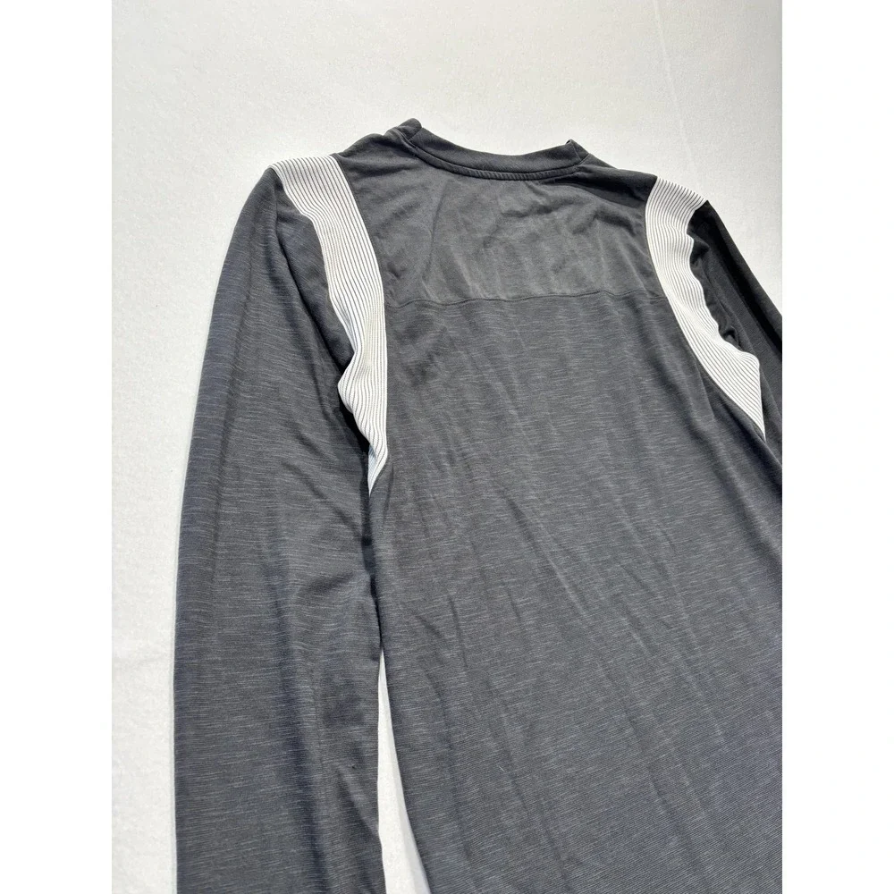 Pittsburgh Steelers Shirt Mens Medium Gray NFL Football Nike Dri Fit Long Sleeve